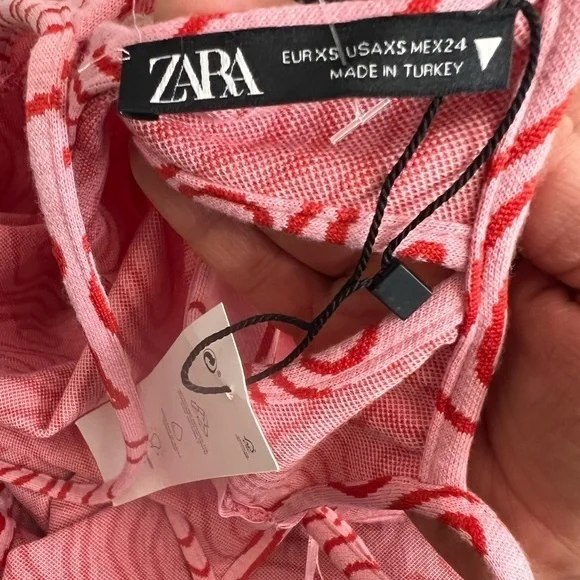 ZARA JACQUARD MIDI DRESS - Picture 8 of 8